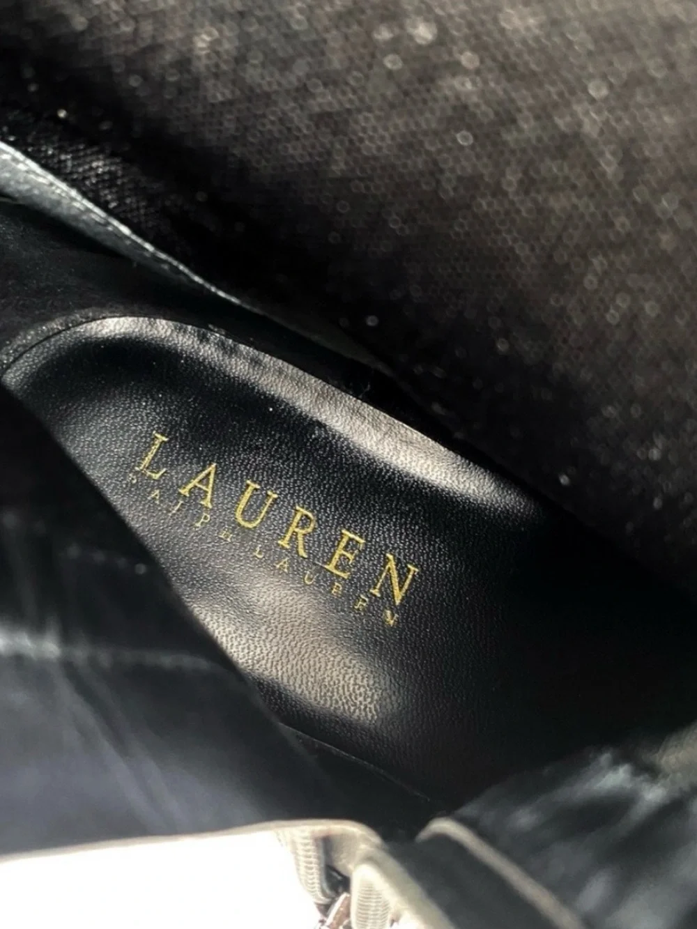 RALPH LAUREN Monica Tall Black Leather Knee-High Riding Boots Luxury size 8.5